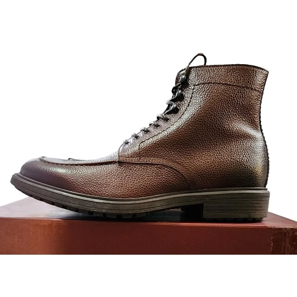 To Boot New York® (Women's 7.5 M) Ivan™ Lace-Up Scotch Leather Ankle Boot - $475